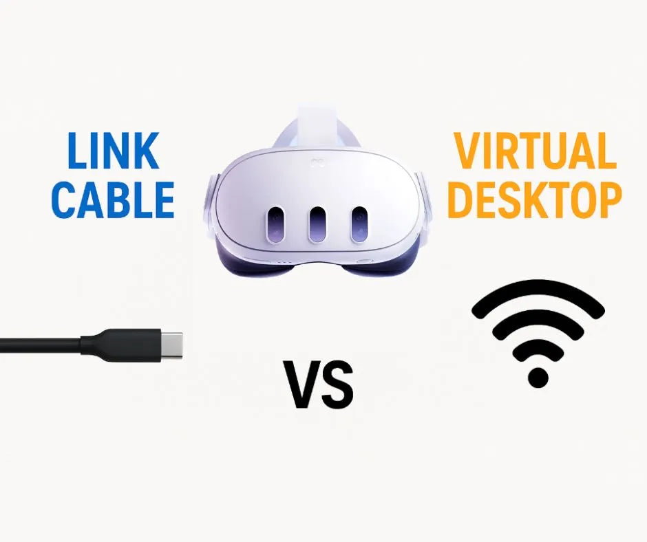 Virtual Desktop vs Link Cable on Quest 3 – Which One's Better?