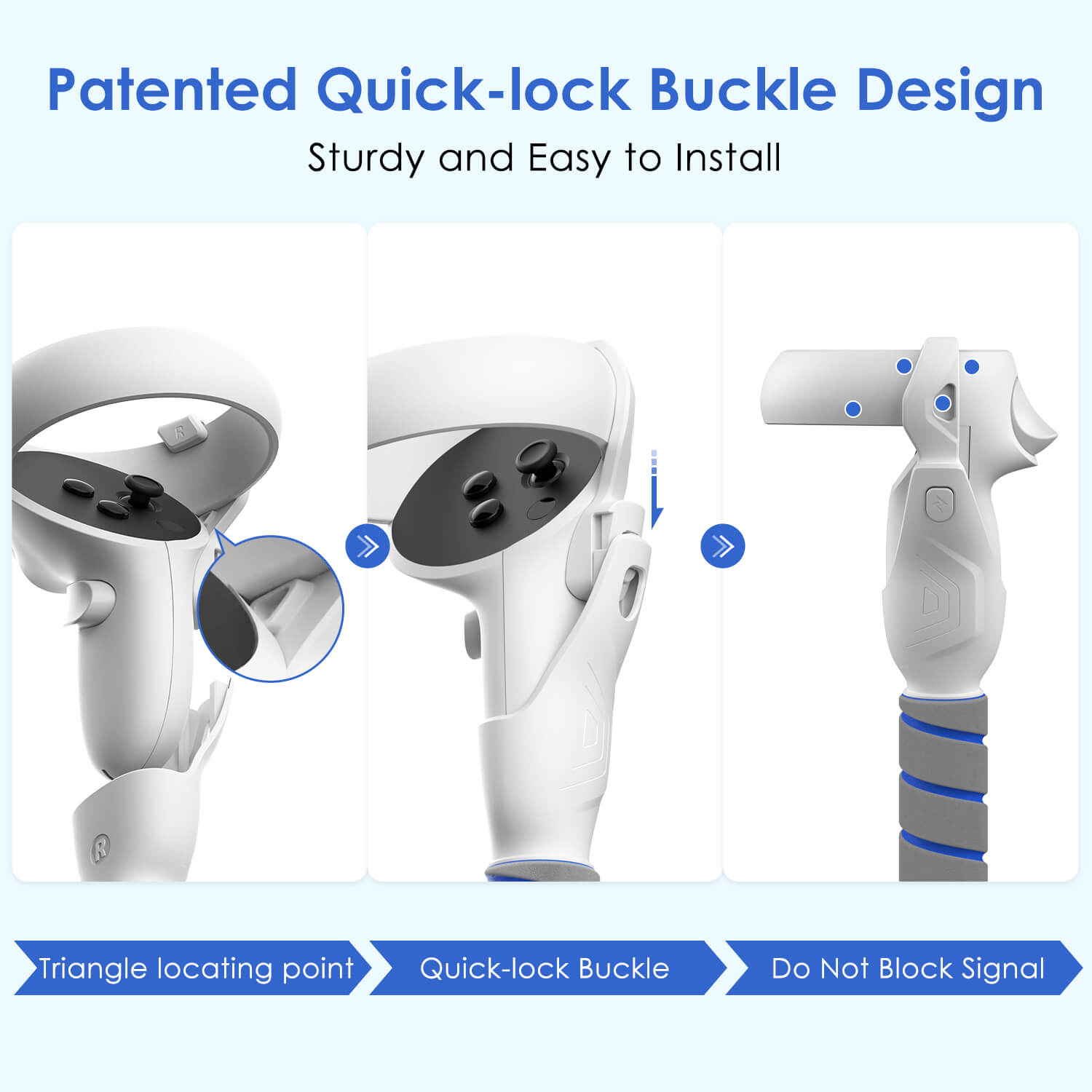 MaeckerVR Extended Handles for Meta Quest 2