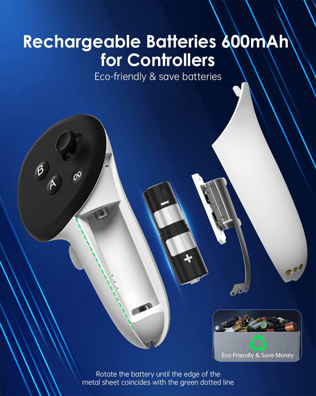 MaeckerVR Charging Dock with Magnetic Charger for Meta Quest 3S - MaeckerVR