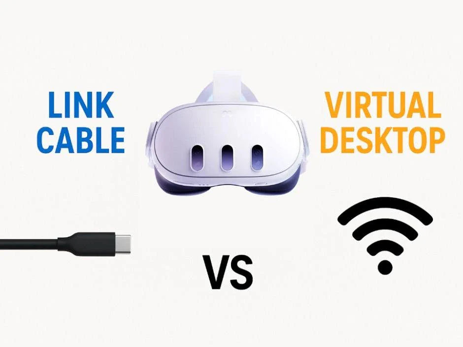 Virtual Desktop vs Link Cable on Quest 3 – Which One's Better?