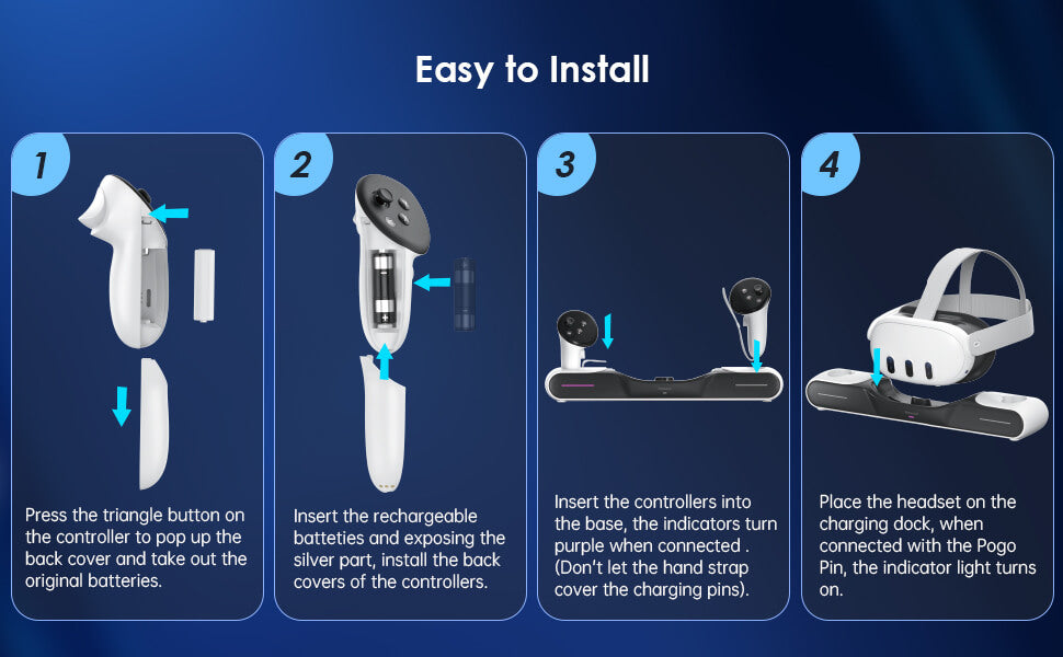 Battery Compartment How To Change Oculus Quest Batteries Battery