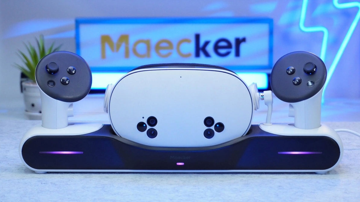 MaeckerVR Charging Dock with Magnetic Charger for Meta Quest 3S/3