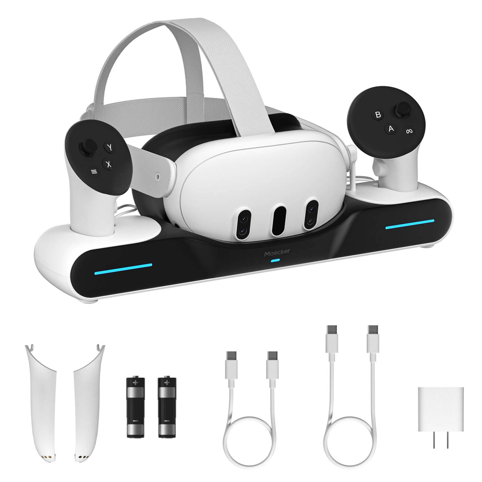 MaeckerVR Charging Station Magnetic Charger for Meta Quest 3 - MaeckerVR